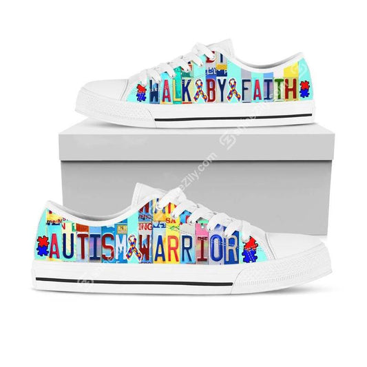 Autism Warrior Low Top Shoes