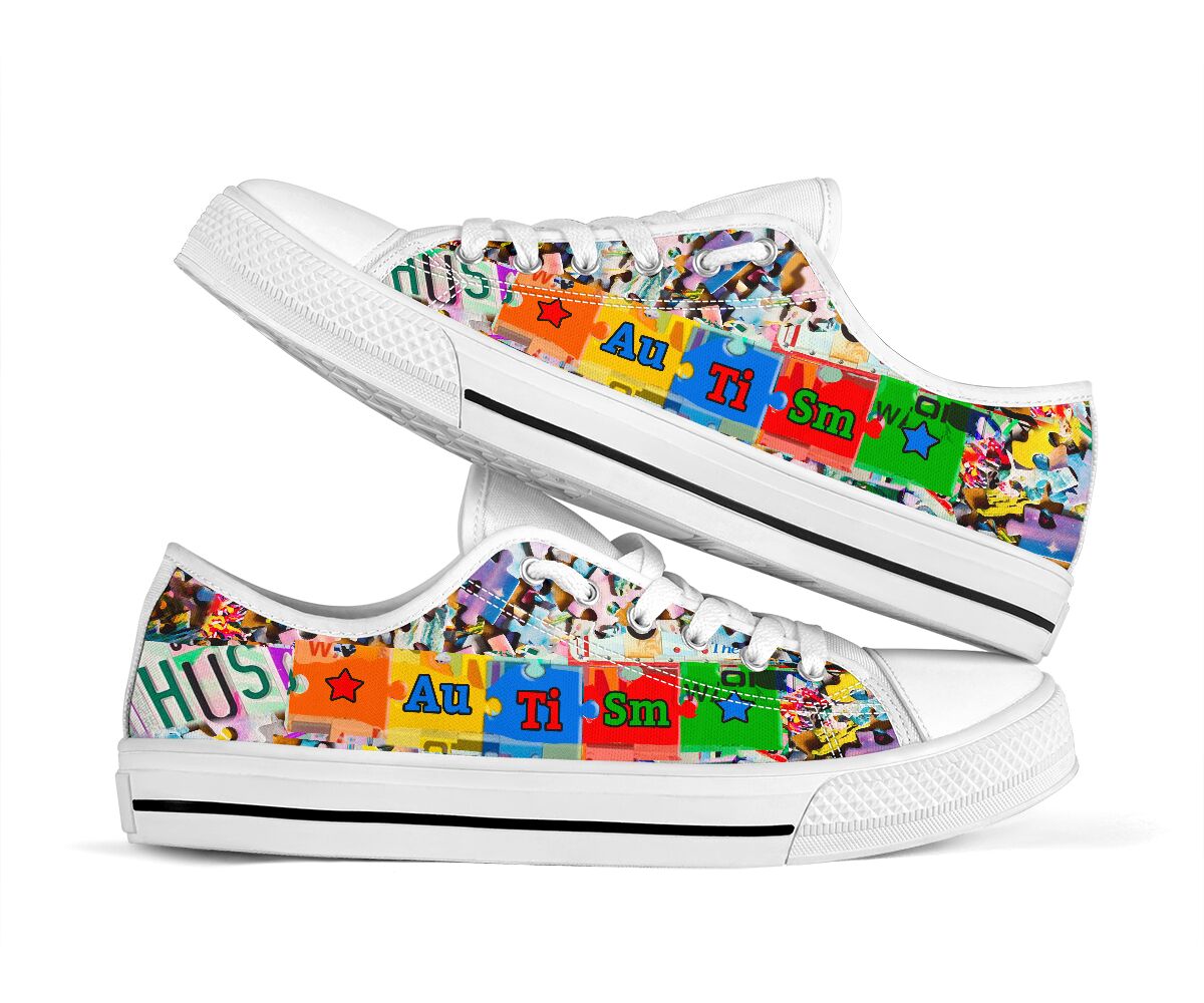 Autism Awareness Low Top Shoes Sneaker