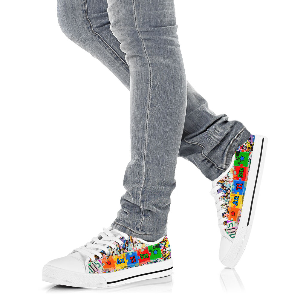 Autism Awareness Low Top Shoes Sneaker