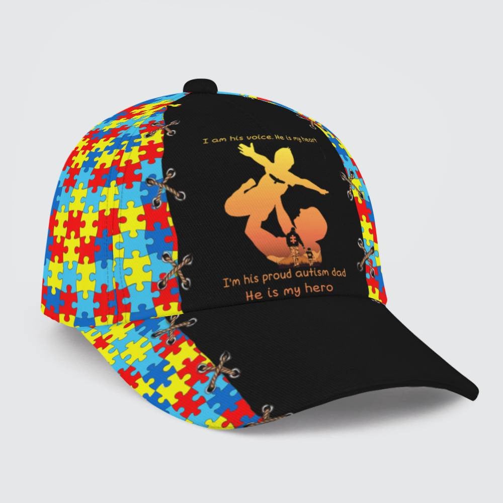 I Am His Voice He Is My Heart, Autism Baseball Cap