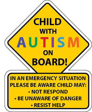 Autism Safety Car Truck Decal Sticker