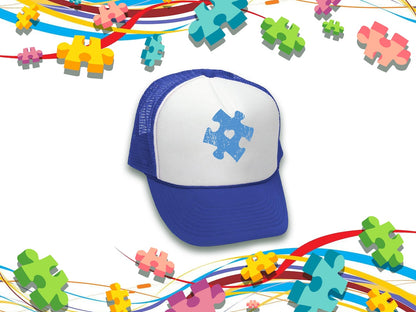 Autism Awareness Puzzle Cap