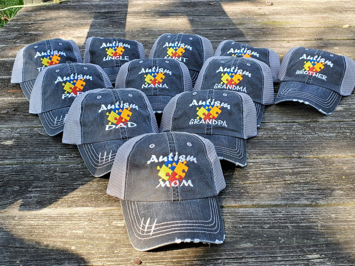 Personalized - Autism Family Embroidered Cap