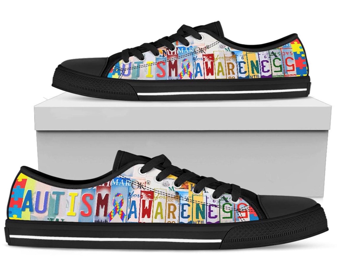 Autism Awareness Low Top Shoes Sneaker