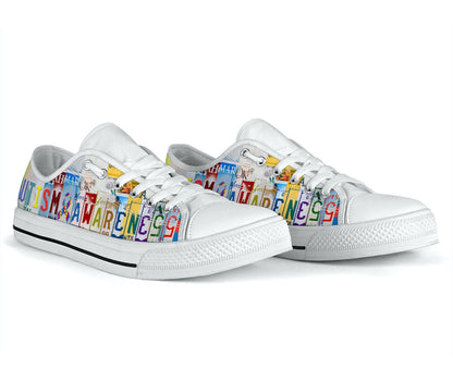 Autism Awareness Low Top Shoes Sneaker