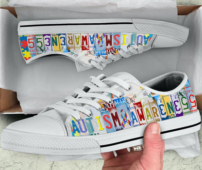 Autism Awareness Low Top Shoes Sneaker