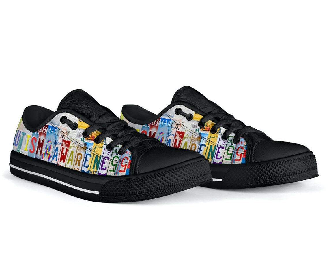 Autism Awareness Low Top Shoes Sneaker