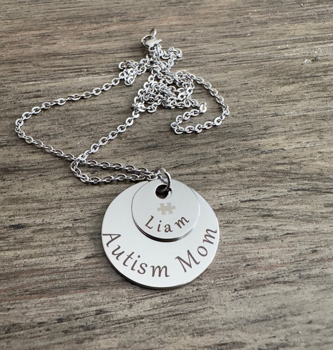 Personalized Autism Mom Necklace