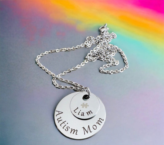 Personalized Autism Mom Necklace