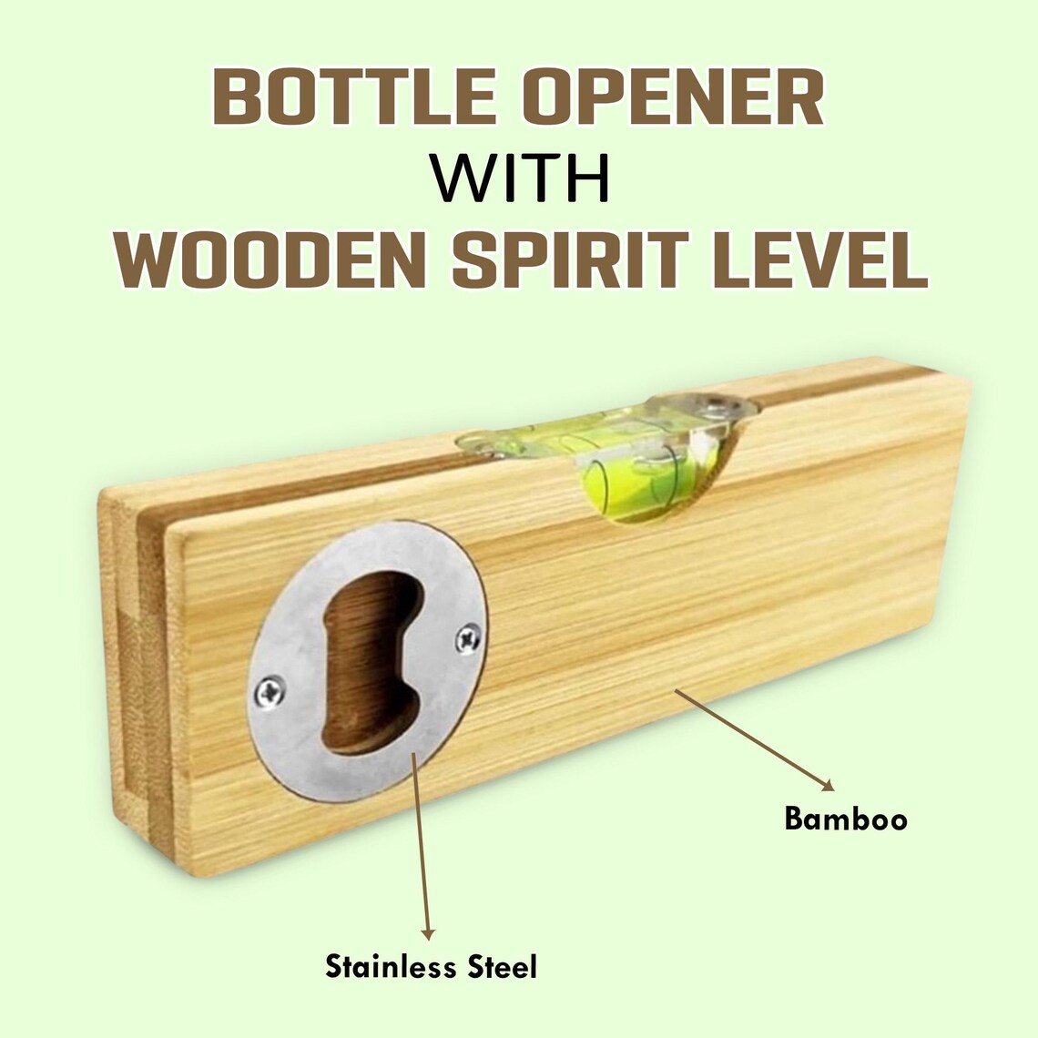 Custom Autism Dad And Kid Level Tool, Custom Daddy With Autism Kid Wood Opener, Autism Awareness Gift For Dad On Father's Day