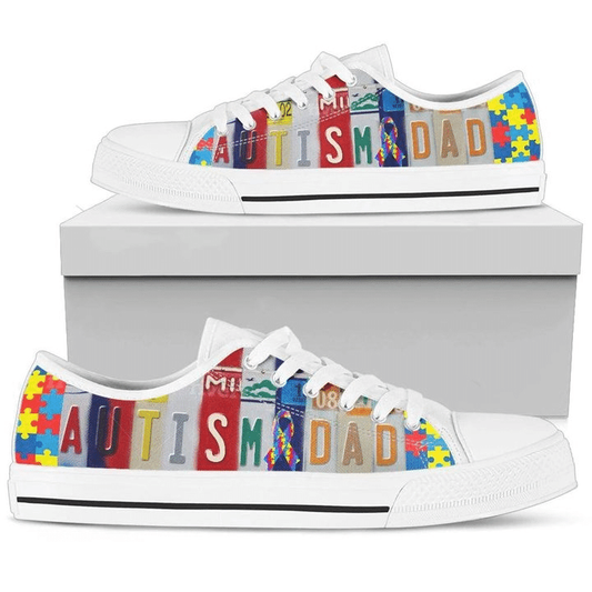 Autism Dad Low Top Shoes Sneaker