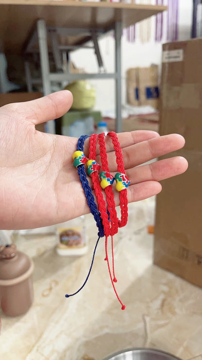 Autism Awareness Puzzle Heart Charm Handmade Bracelet