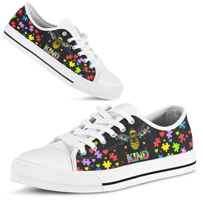 Autism Mom Bee Kind Low Top Shoes Sneakers