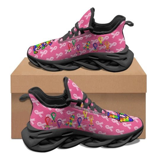 Autism Awareness Purple Love Max Soul Shoes Clunky Sneakers