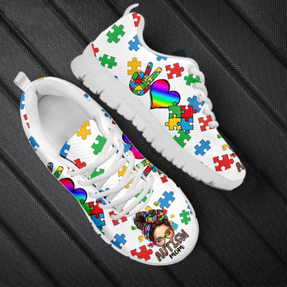 Autism Mom Awareness Fitness Sneakers Shoes