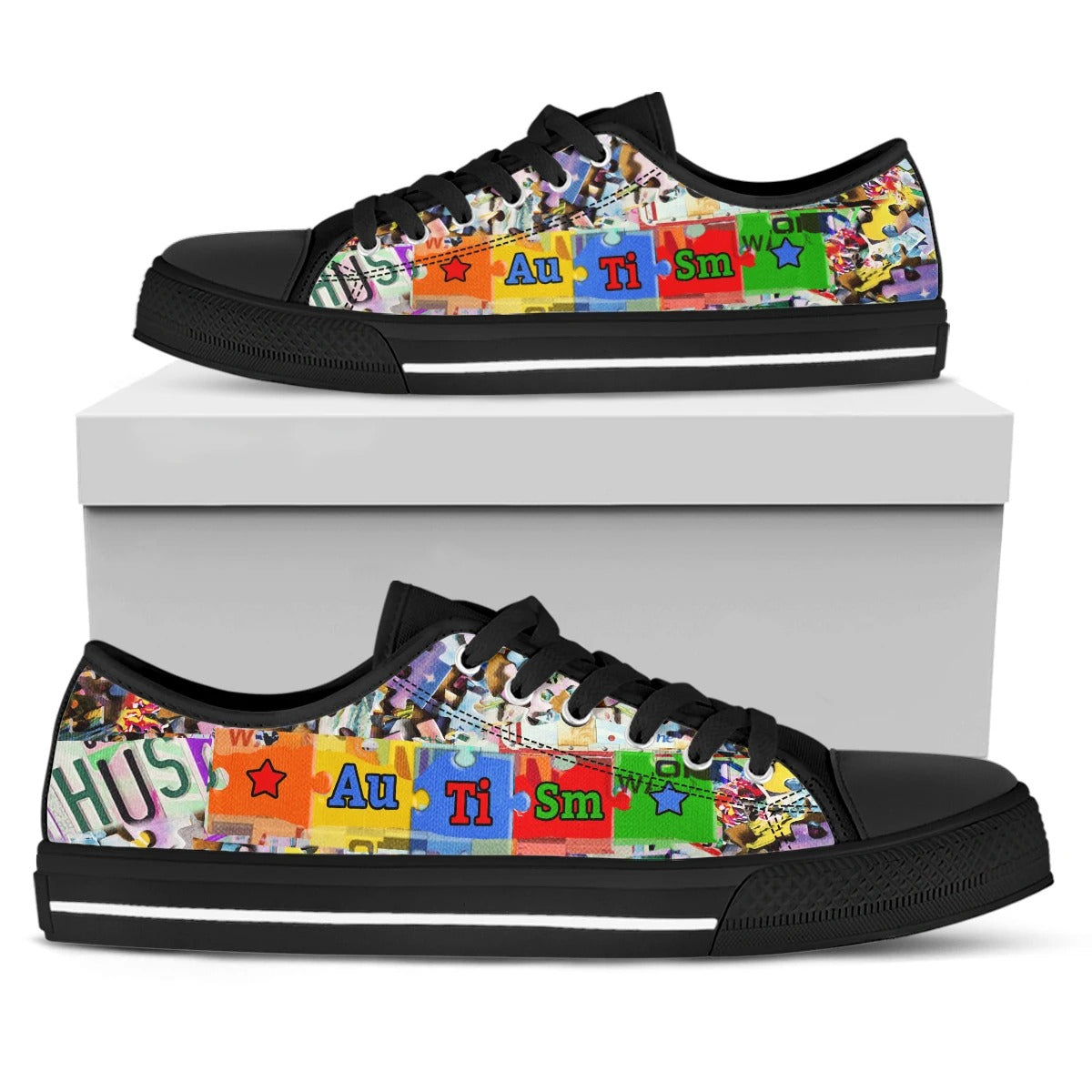 Autism Awareness Low Top Shoes Sneakers