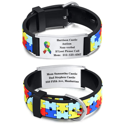 Children's Autism Awareness Medical Alert Bracelet