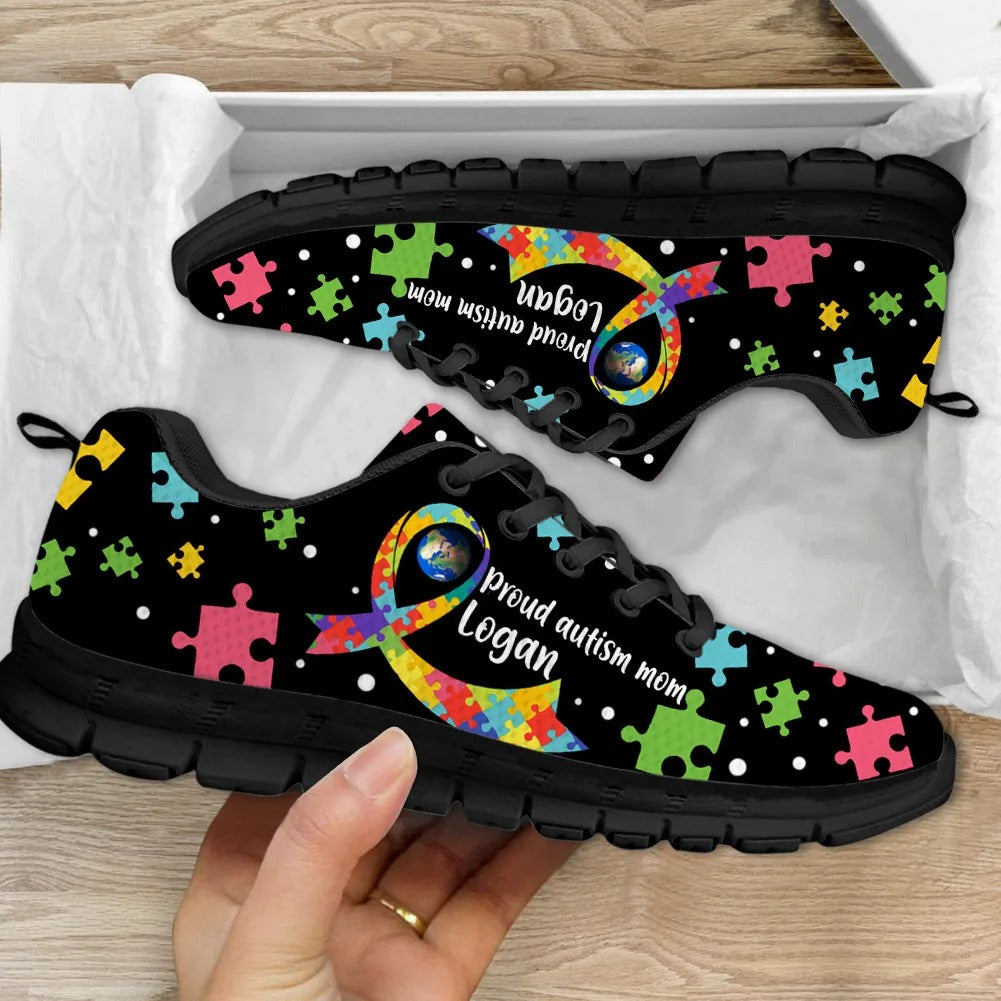 Personalize Pround Autism Mom Autism Awareness Fitness Sneakers Shoes