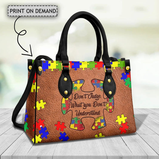 Don't Judge What You Don't Understand Tote Bag Handbag