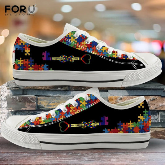 Autism Acceptance Love Low Top Shoes Sneakers