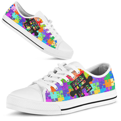 Autism Be Kind Puzzle Low Top Shoes Sneakers