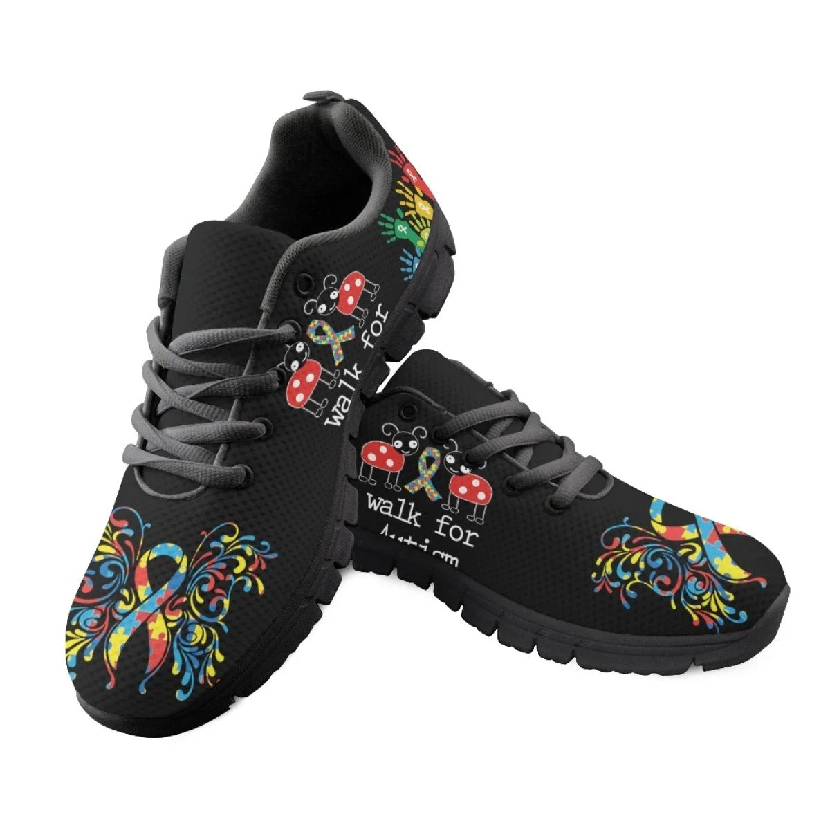 Walk For Autism Awareness Fitness Sneakers Shoes