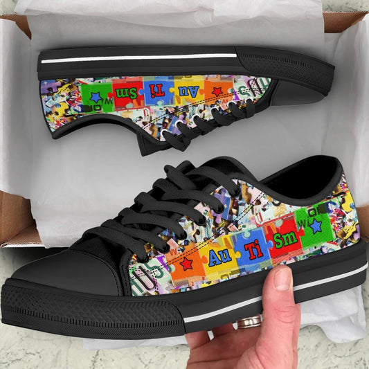 Autism Awareness Low Top Shoes Sneakers