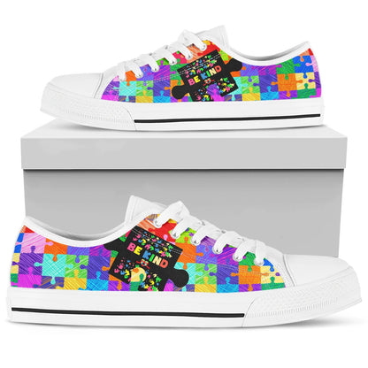 Autism Be Kind Puzzle Low Top Shoes Sneakers