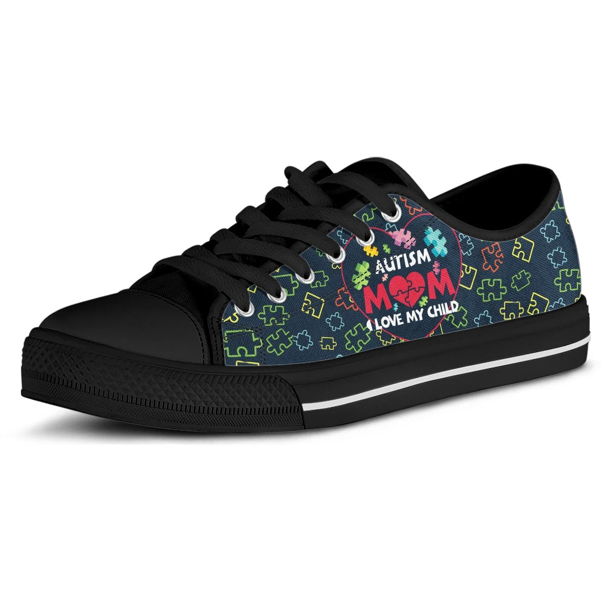 Autism Mom I Love My Child Low Top Shoes Sneakers