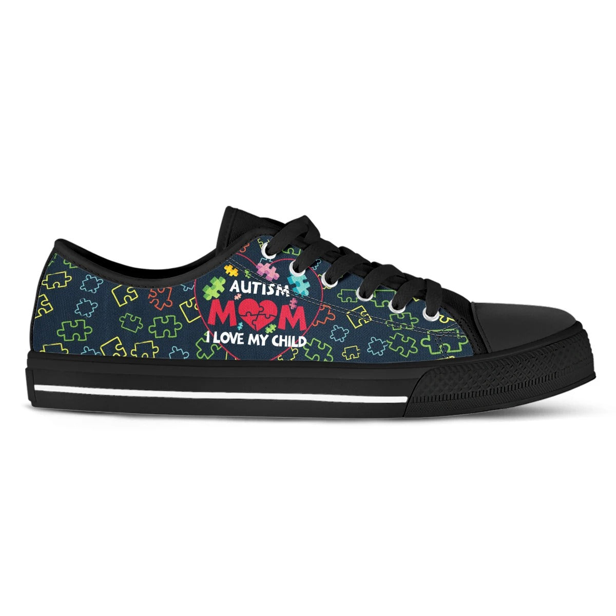 Autism Mom I Love My Child Low Top Shoes Sneakers