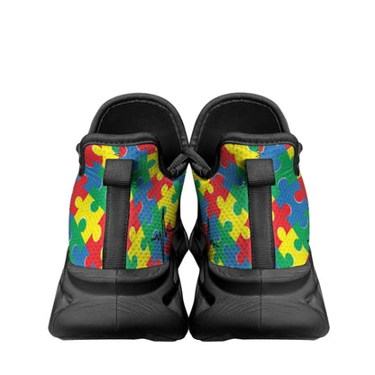 Autism Patterns Colorful Puzzle Max Soul Shoes Clunky Sneakers