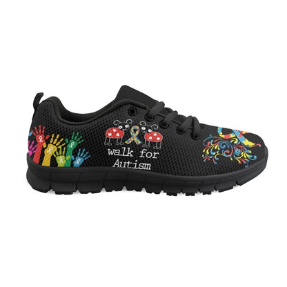 Walk For Autism Awareness Fitness Sneakers Shoes