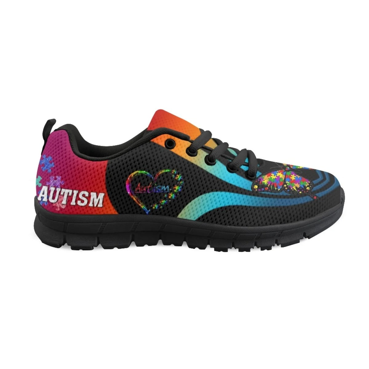 Autism Awareness Butterflies Pattern Fitness Sneakers Shoes