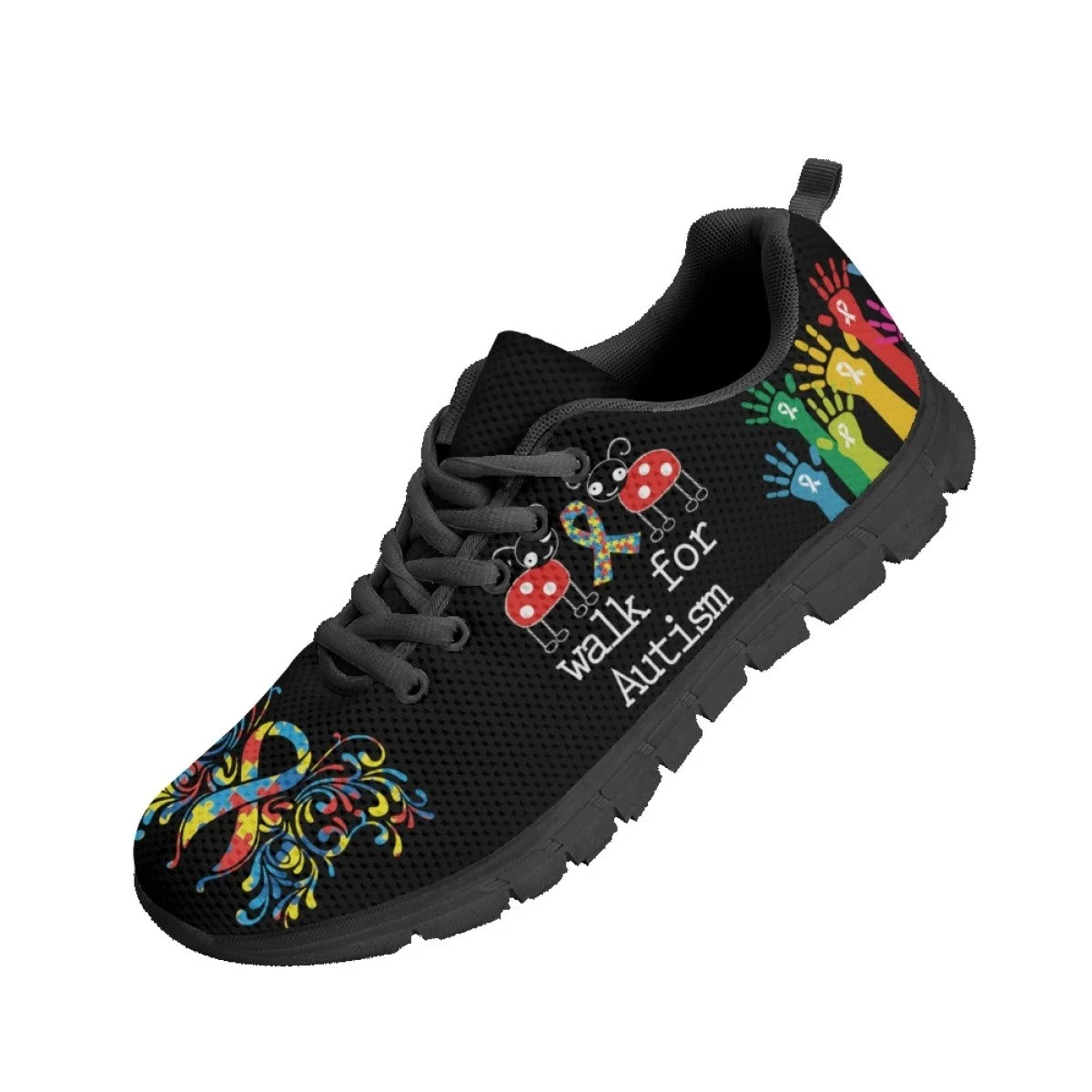 Walk For Autism Awareness Fitness Sneakers Shoes