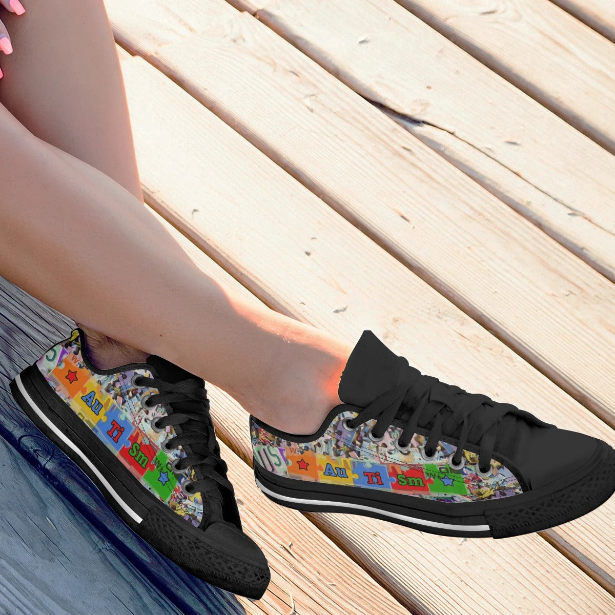 Autism Awareness Low Top Shoes Sneakers