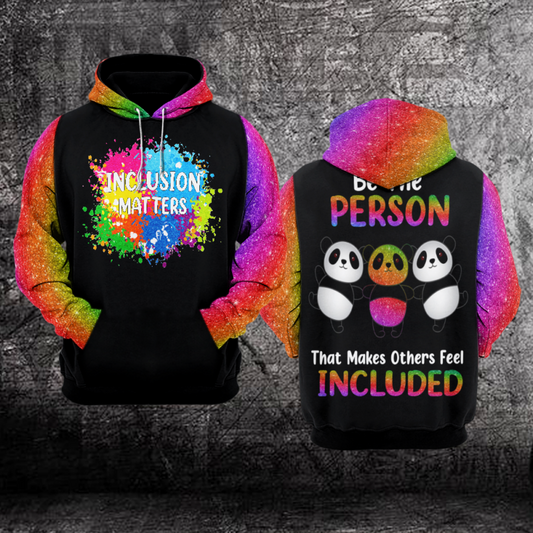 Inclusion Matters Autism Awareness 3D Hoodie