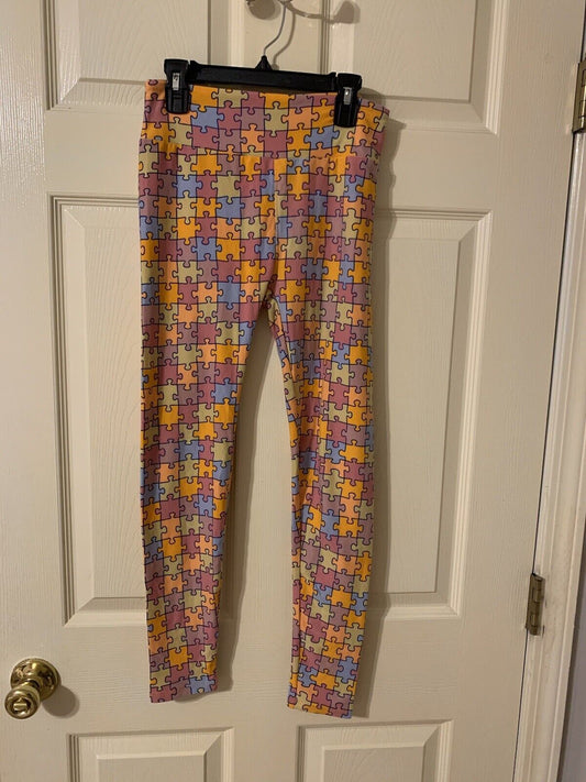 Puzzle Piece Autism Awareness Leggings