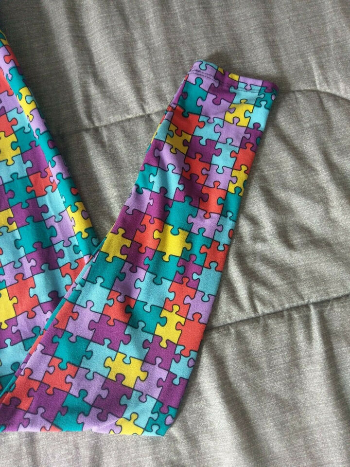 Puzzle Piece Autism Awareness Leggings