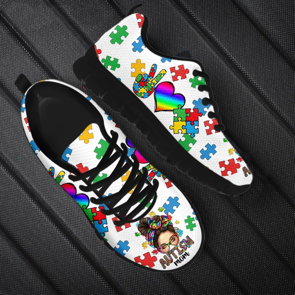 Autism Mom Awareness Fitness Sneakers Shoes