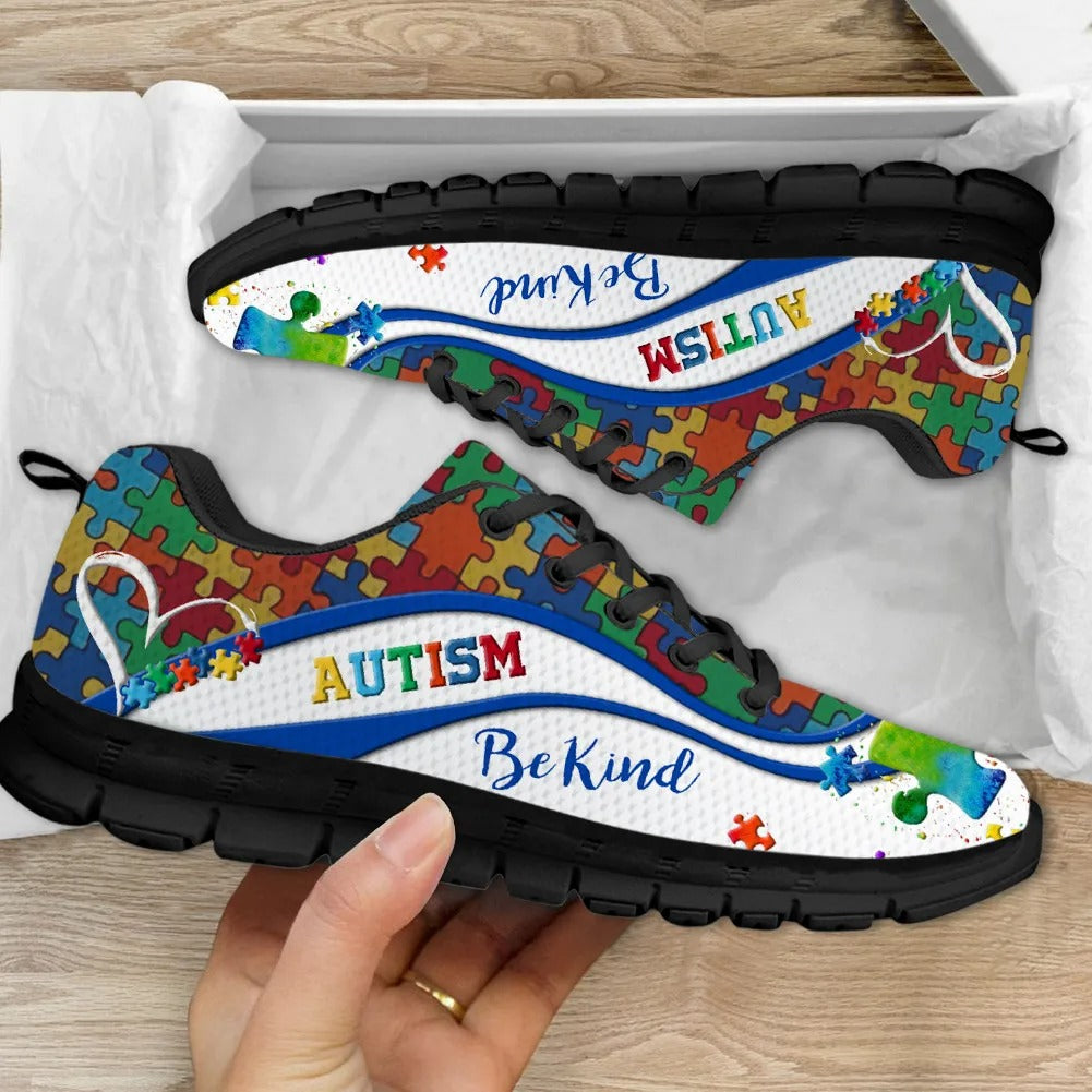 Be Kind Autism Awareness Fitness Sneakers Shoes