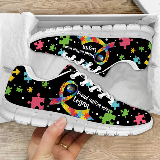 Personalize Pround Autism Mom Autism Awareness Fitness Sneakers Shoes