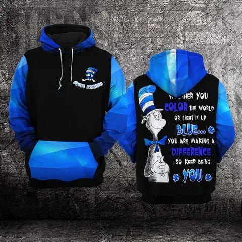 Whether You Color The World Unisex Hoodie For Men Women Autism Awareness