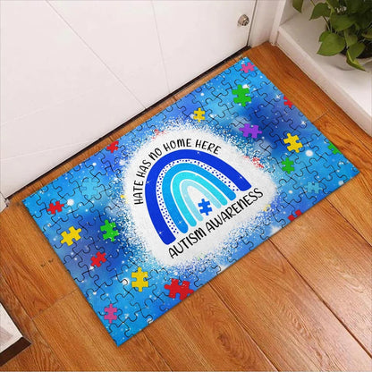 Hate Has No Home Here Autism Awareness Doormat Autism