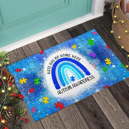 Hate Has No Home Here Autism Awareness Doormat Autism