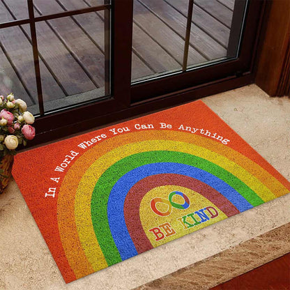 Be Kind Infinity Symbol Autism Awareness Doormat Autism