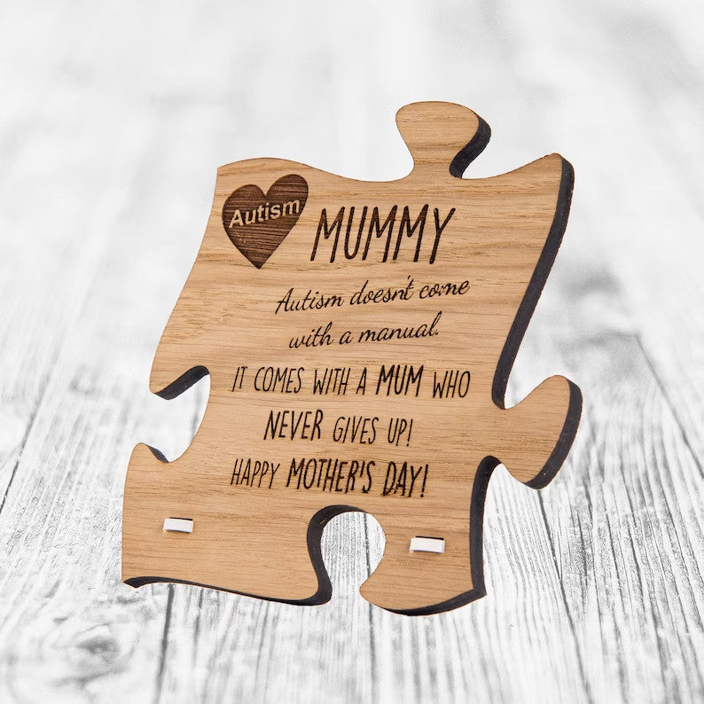 Personalized Autism Mothers Day Plaque Sign Gift Present For Mum Mummy Autistic Child Quote