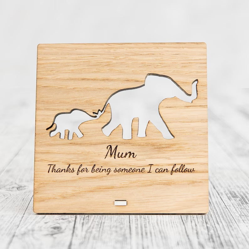 Personalised Elephants Gift Present Idea Mummy Baby