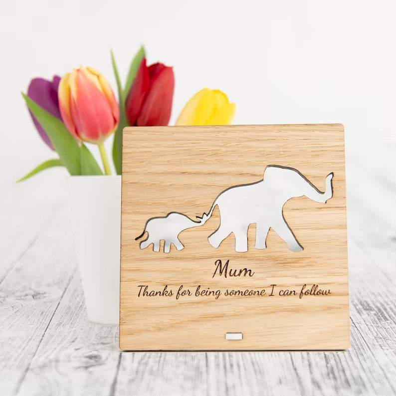 Personalised Elephants Gift Present Idea Mummy Baby