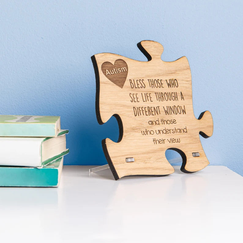 Autism Wooden Gift Bless Those Who See Life Through A Different Window