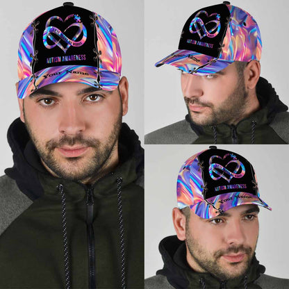 Love Needs No Words Personalized Autism Awareness Cap Autism Hat Autism Awareness